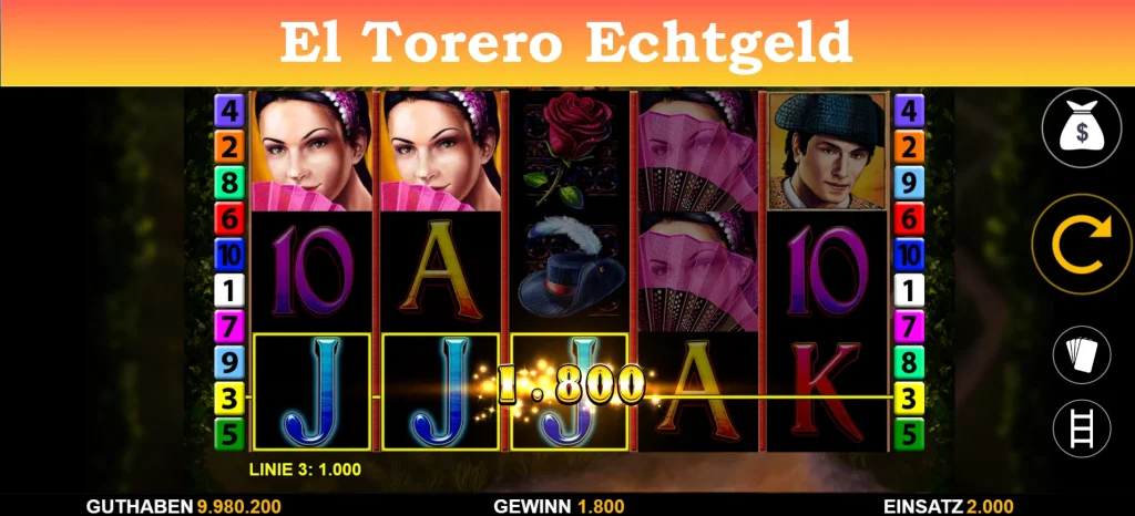 el torero echtgeld